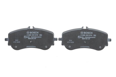 Передні тормозні (гальмівні) колодки bosch 0986424875