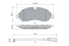 Передні тормозні (гальмівні) колодки Bosch 0 986 424 982 (фото 1)