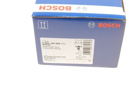 Передние тормозные колодки bosch 0986460969