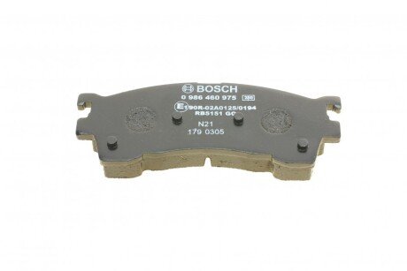 Передні тормозні (гальмівні) колодки bosch 0986460975