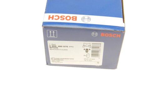 Передние тормозные колодки bosch 0986460976