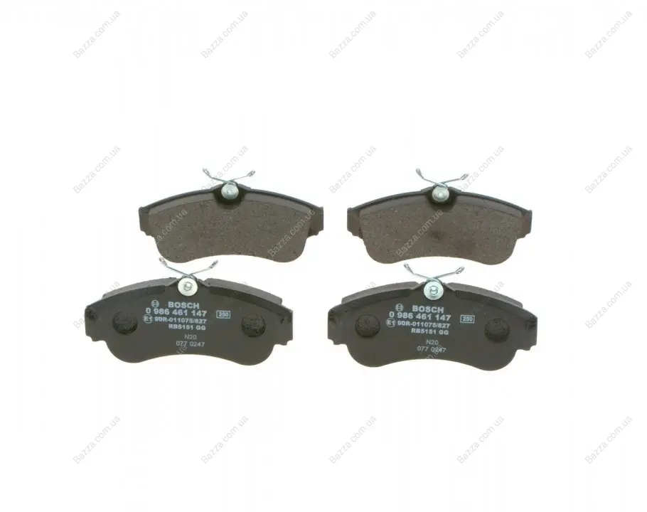 Передние тормозные колодки bosch 0986461147