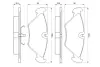 Передние тормозные колодки bosch 0 986 461 766
