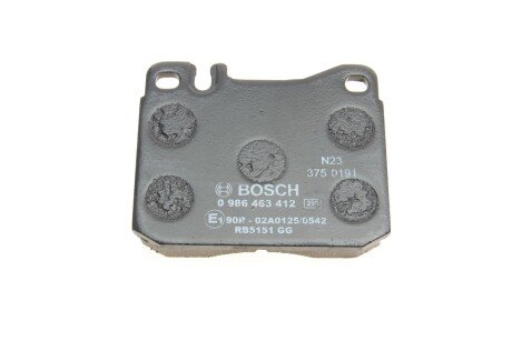Передние тормозные колодки bosch 0986463412