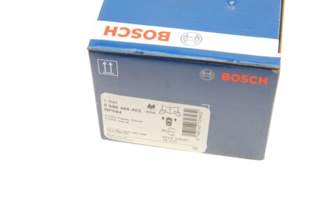 Передние тормозные колодки bosch 0986466402