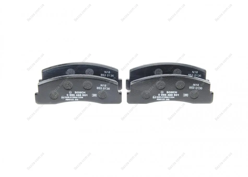 Передние тормозные колодки bosch 0 986 466 601