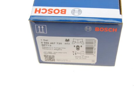 Передние тормозные колодки bosch 0986467720