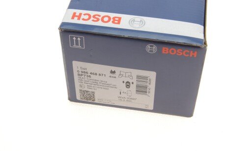 Передние тормозные колодки bosch 0 986 468 871