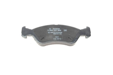 Передние тормозные колодки bosch 0986491900