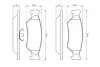 Передние тормозные колодки bosch 0986492020