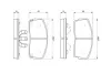 Передние тормозные колодки bosch 0986493390