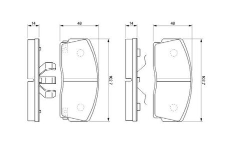 Передні тормозні (гальмівні) колодки bosch 0986493390