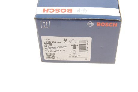 Передні тормозні (гальмівні) колодки bosch 0986494008