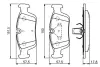 Передние тормозные колодки bosch 0 986 494 015