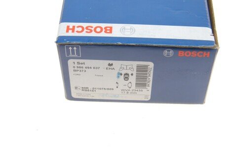 Передні тормозні (гальмівні) колодки bosch 0986494037