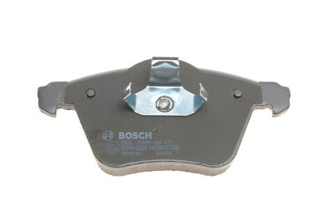 Передні тормозні (гальмівні) колодки bosch 0 986 494 077