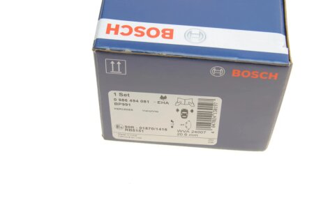 Передние тормозные колодки bosch 0986494081