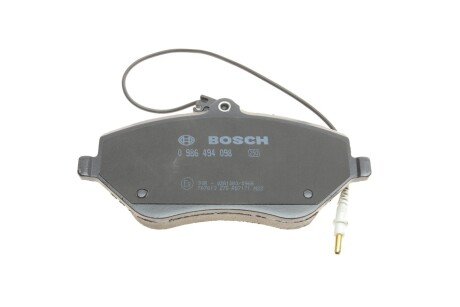 Передние тормозные колодки bosch 0986494098