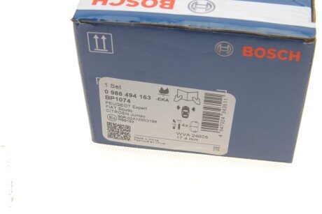 Передні тормозні (гальмівні) колодки bosch 0986494163
