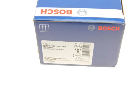 Передние тормозные колодки bosch 0986494164