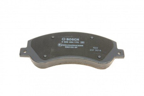 Передние тормозные колодки bosch 0986494170