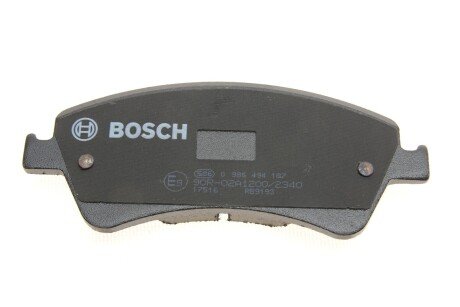 Передні тормозні (гальмівні) колодки bosch 0 986 494 187