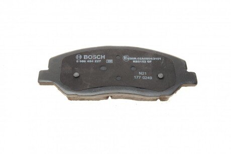 Передние тормозные колодки bosch 0986494227