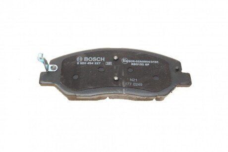 Передние тормозные колодки bosch 0986494227