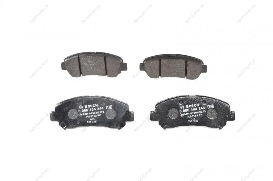 Передние тормозные колодки bosch 0986494244