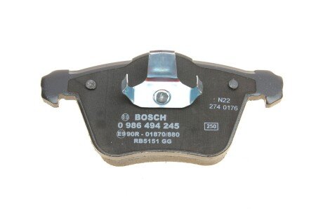 Передние тормозные колодки bosch 0986494245