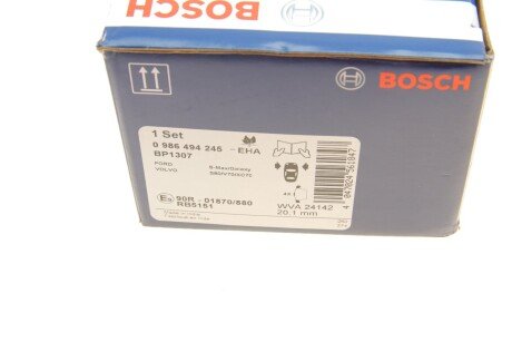 Передние тормозные колодки bosch 0986494245