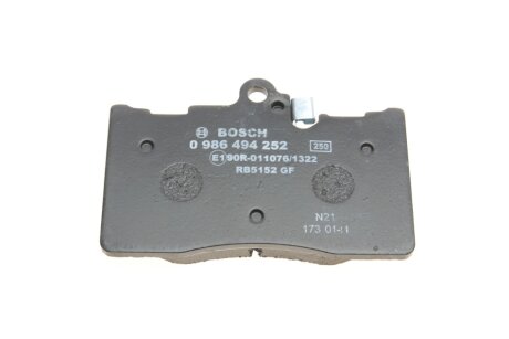 Передні тормозні (гальмівні) колодки bosch 0986494252