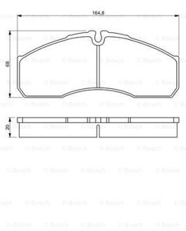 Передні тормозні (гальмівні) колодки bosch 0986494266