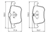 Передние тормозные колодки bosch 0 986 494 280