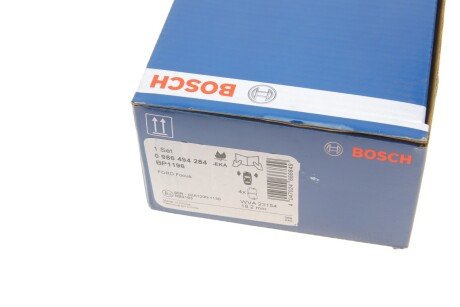 Передние тормозные колодки bosch 0986494284