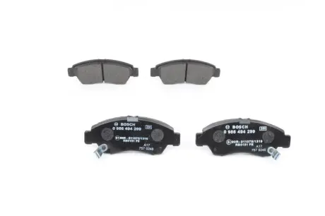 Передні тормозні (гальмівні) колодки Bosch 0 986 494 299