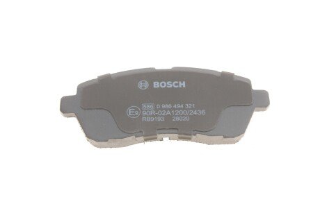 Передні тормозні (гальмівні) колодки bosch 0 986 494 321