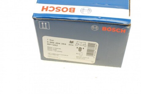 Передні тормозні (гальмівні) колодки bosch 0986494354