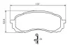 Передние тормозные колодки bosch 0986494373