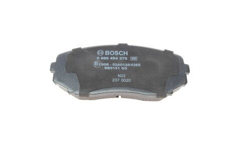 Передні тормозні (гальмівні) колодки bosch 0986494375