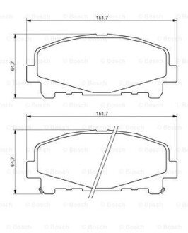 Передние тормозные колодки bosch 0 986 494 382 на Хонда Аккорд 8