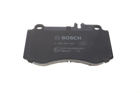 Передние тормозные колодки bosch 0 986 494 405