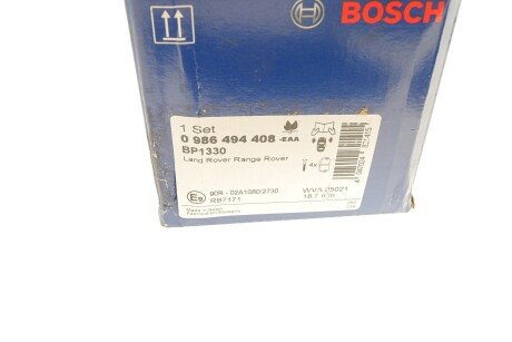 Передние тормозные колодки bosch 0986494408