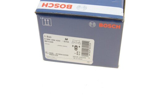 Передние тормозные колодки bosch 0986494423