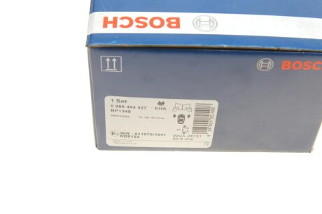 Передние тормозные колодки bosch 0986494427