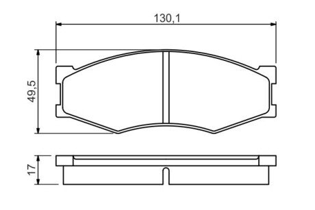 Передні тормозні (гальмівні) колодки bosch 0986494541