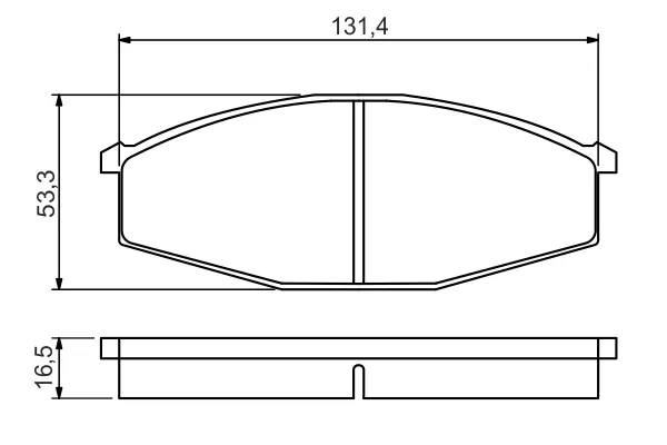 Передні тормозні (гальмівні) колодки Bosch 0986494566 (фото 1)
