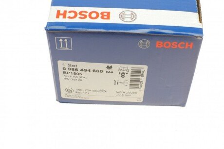 Передние тормозные колодки bosch 0 986 494 660