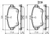 Передні тормозні (гальмівні) колодки bosch 0 986 494 663