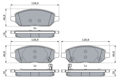 Передні тормозні (гальмівні) колодки bosch 0986494906